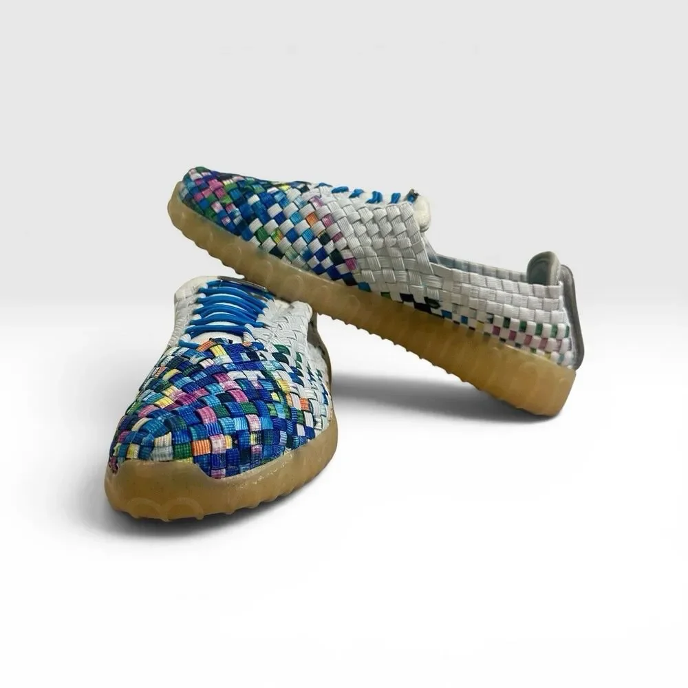 Zee Alexis Woven Slip On Sneakers Women’s 8.5 Multicolor Comfort